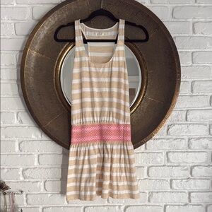 Lilly Pulitzer Beige and White Striped Top